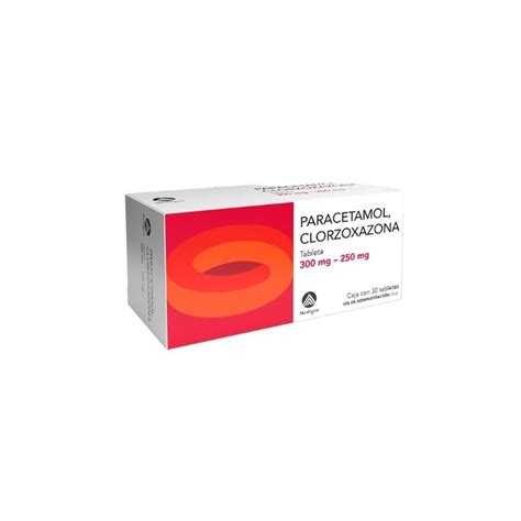 PARACETAMOL / CLORZOXAZONA 300/250MG 30TABS - MEXIPHARMACY - FARMACIA ONLINE EN MEXICO DE ...