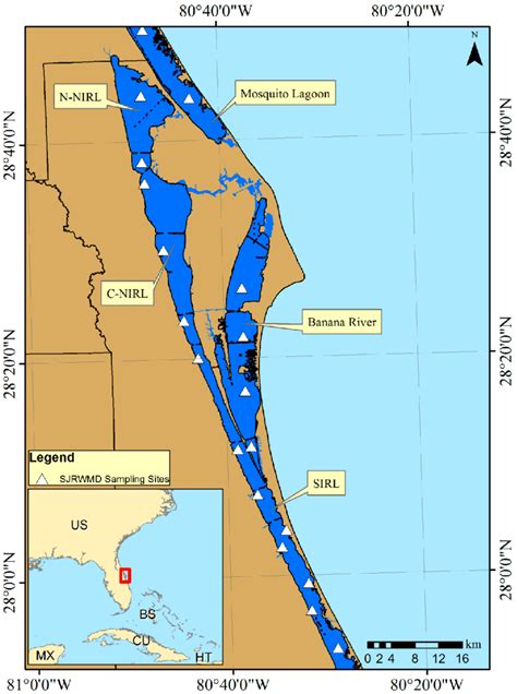 Indian River Map Florida - Aloise Marcella