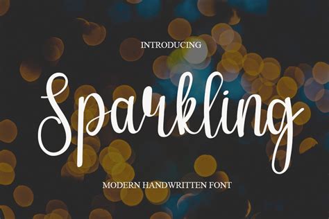 Sparkling Font by NYA Letter · Creative Fabrica