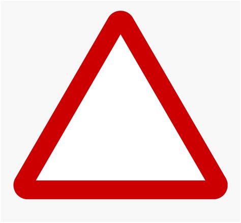 Triangle Warning Sign - Triangle Png Red Transparent , Free Transparent ...