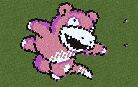 Slowpoke Pixel art Minecraft Project