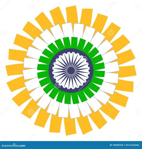 Indian Flag Concept. Vector EPS8 Stock Vector - Illustration of concept ...