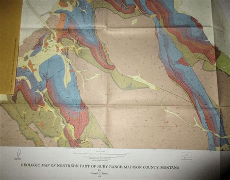 GEOLOGY MONTANA TWO (2) GEOLOGIC MAPS RUBY MOUNTAINS BEARPAW MOUNTAINS ...