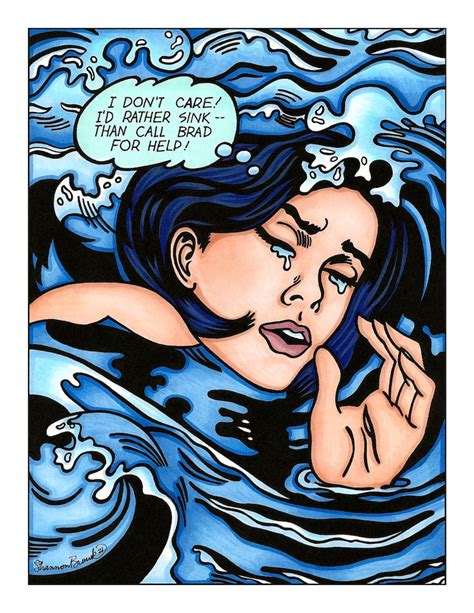 Drowning Girl, Roy Lichtenstein, Pop Art, Famous Artist Coloring Page ...