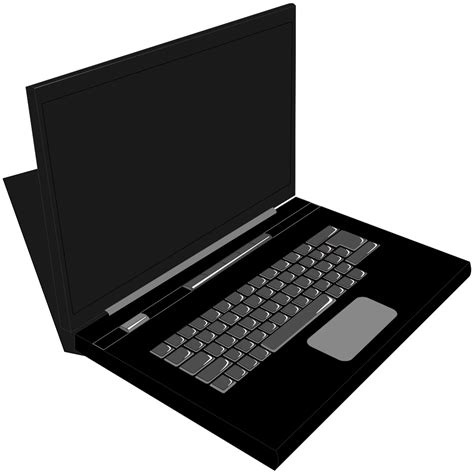 Extra Large Laptop Vector Clip Art at Clker.com - vector clip art online, royalty free & public ...