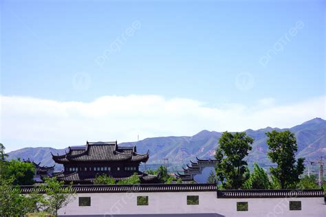 Architectural Landscape Photography Of Jiangnan Background, Jiangnan ...