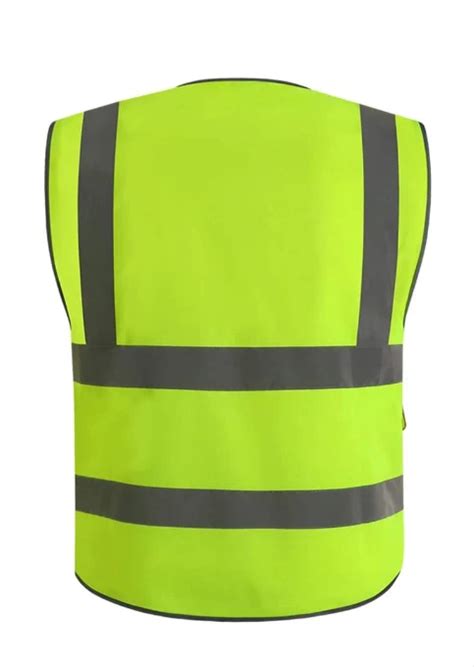 Zuja Customized Traffic Yellow Safety Vest With Pockets - Buy Traffic Safety Vest,Yellow Safety ...