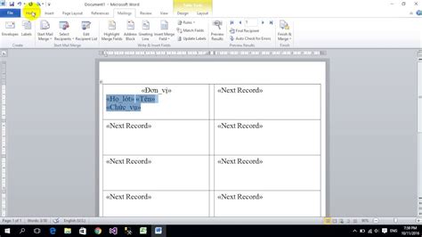 Using Mail Merge (Label) in MS Word - YouTube