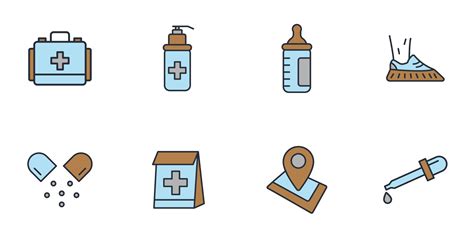 pharmacy icons set . pharmacy pack symbol vector elements for ...