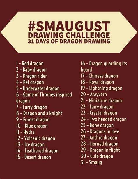 It's #Smaugust! Time to get your dragon drawing going. Follow along with our prompt! #dragon # ...