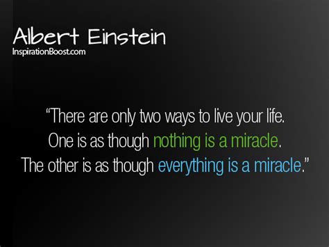 Albert Einstein Quotes Life is Miracle | Inspiration Boost