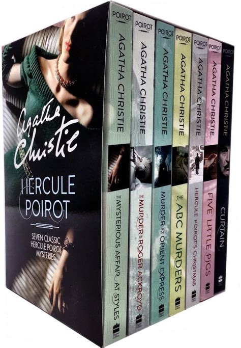 Set x 13 Books Agatha Christie Collection Hercule Poirot Classic Mysteries | eBay | Agatha ...