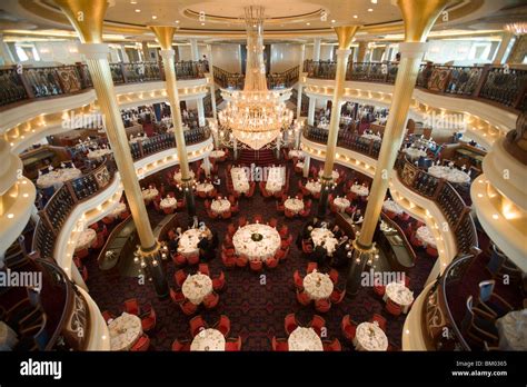 Three-Storied Main Dining Room Atrium, Freedom of the Seas Cruise Ship ...