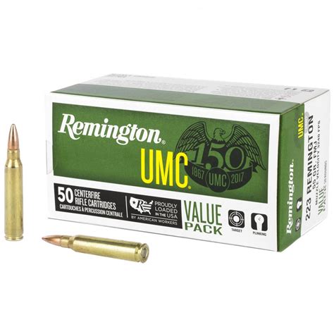 Remington UMC .223 Remington Ammo 55gr FMJ 50 Rounds