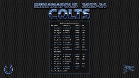 Indy Colts 2024 Schedule - gayle joanna