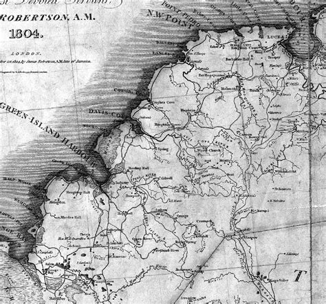 Map of western Hanover Jamaica 1804