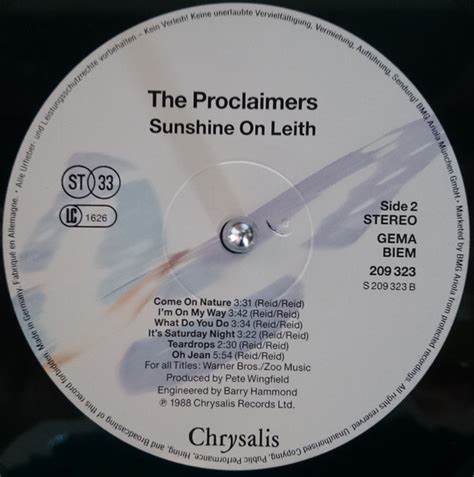 The Proclaimers - Sunshine On Leith - Vinyl Pussycat Records