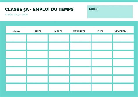 Emploi Du Temps College A Imprimer | Images and Photos finder