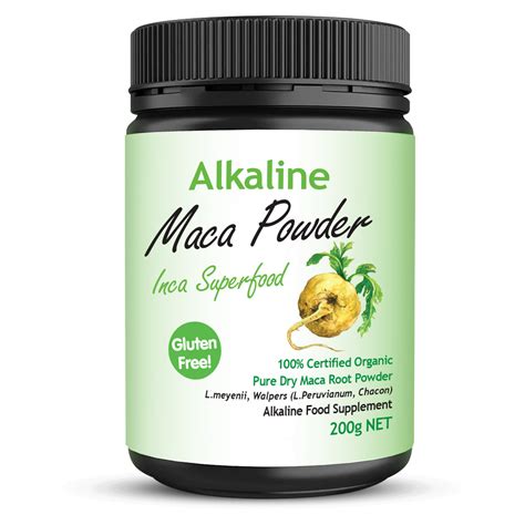 Maca Powder: 100% Certified Organic Pure Dry Black Maca Root Powder – Alkaline Superfoods