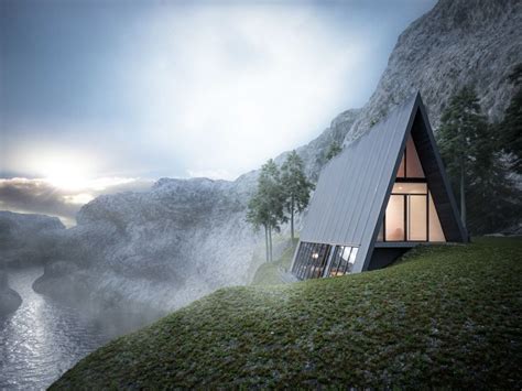 Triangle Cliff House: Vacation house in the Norwegian fjords