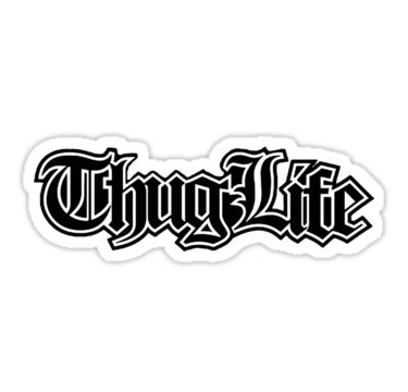 Thug life sticker PNG transparent image download, size: 375x360px