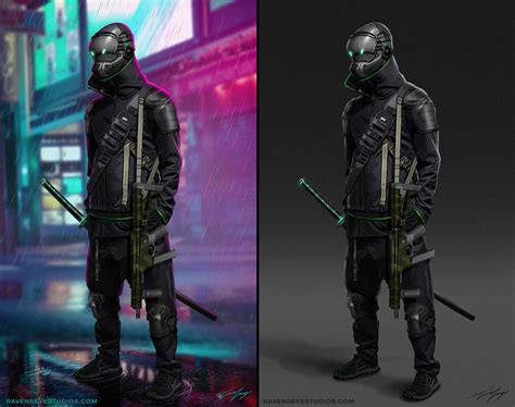 Travis Lacey - Cyberpunk Character Concept