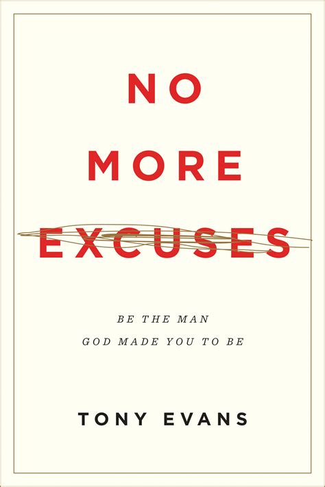 No More Excuses by Evans, Tony | Free Delivery at Eden | 9781433556593