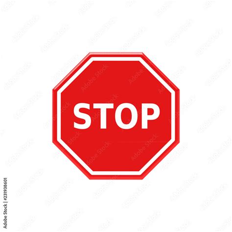 znak stop Stock Vector | Adobe Stock