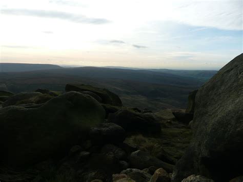 Bleaklow-Higher Shelf Stones looking southwest Peak District, Peat ...