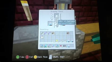 How to make speed potion:Minecraft Xbox 360 - YouTube