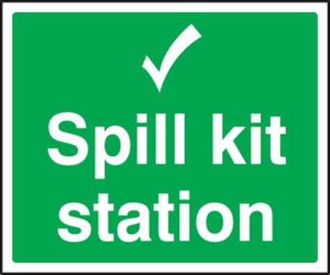 Spill kit station sign