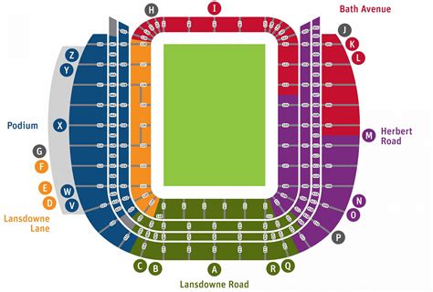 Aviva stadium map - Aviva stadium seat map (Ireland)