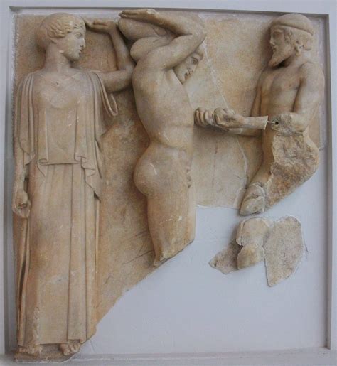 Herakles and the Golden Apples, detail of a metope from the Temple of ...