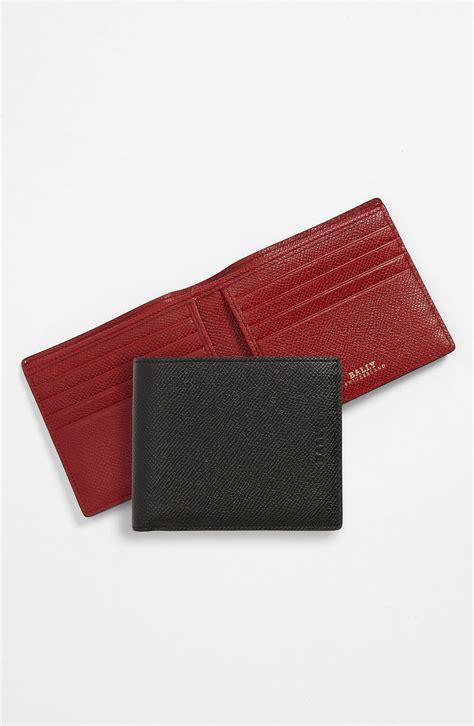 Bally Calfskin Wallet in Black for Men | Lyst