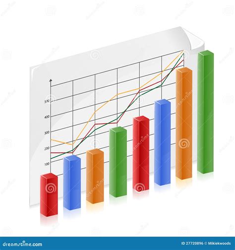 Financial Growth Chart stock vector. Illustration of fluctuation - 27720896