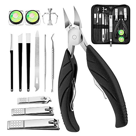 Onism 13 Pcs Ingrown Toenail Tool, 2 Boxes of Ingrown Toenail Corrective Liners, Toenail Clipper ...