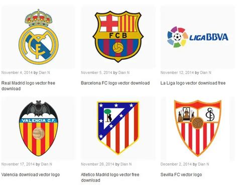 La Liga team logos vector, All free Spanish La Liga team logos vector