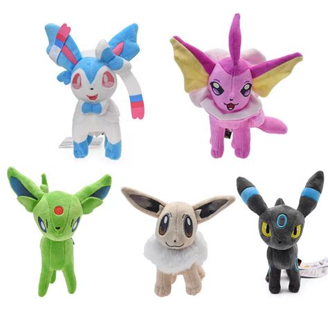 Pokemon Plush Lot x17: Eevee, Umbreon, Sylveon, Espeon, Pikachu ...