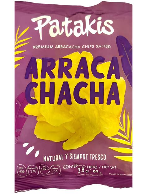 Patakis Aracachacha Premium Arracacha Colombian Chips Salted 80g ea 4 ...