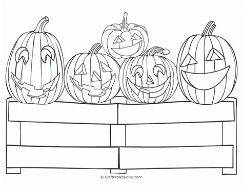 Five Little Pumpkin Coloring Pages