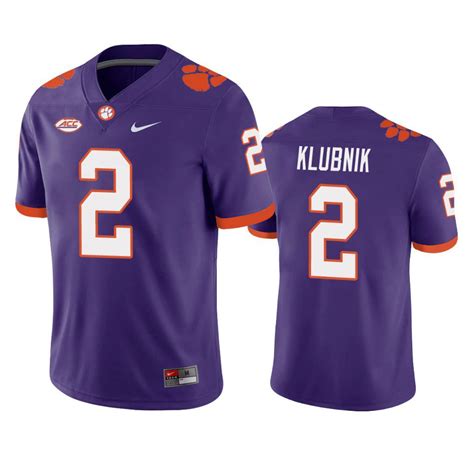 Clemson Tigers Cade Klubnik Purple Game Jersey - Jerseyok Shop