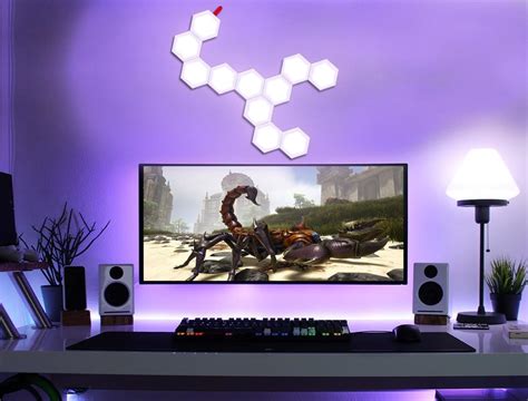 hexagon lights for gaming room