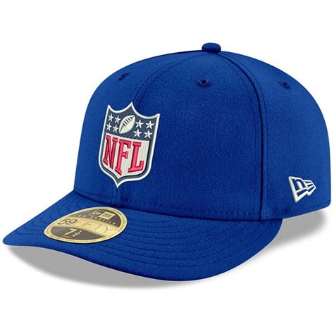 NFL Shield New Era Logo Low Crown 59FIFTY Fitted Hat - Royal - Fanatics.com