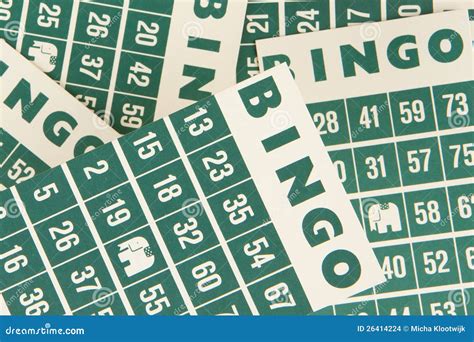 Green bingo cards stock photo. Image of chance, white - 26414224