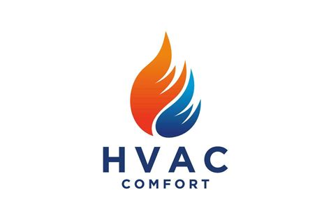 HVAC logo design, heating ventilation and air conditioning, HVAC logo ...