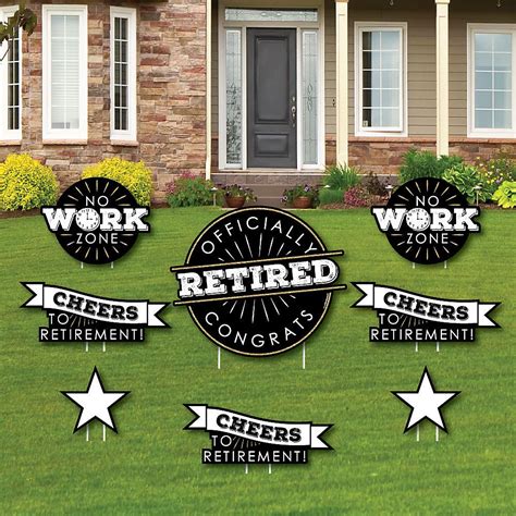 Happy Retirement - Yard Sign & Outdoor Lawn Decorations - Retirement ...