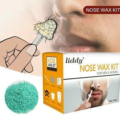 Nose Ear Hair Removal Wax Kit Sticks Easy Mens Nasal Waxing Remover ...