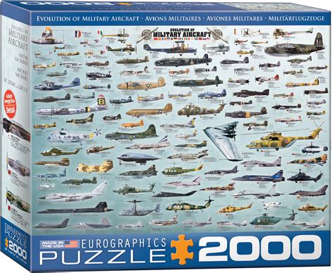 0578-Evolution of Military Aircraft-2000 piece puzzle*IN STOCK - Athena ...