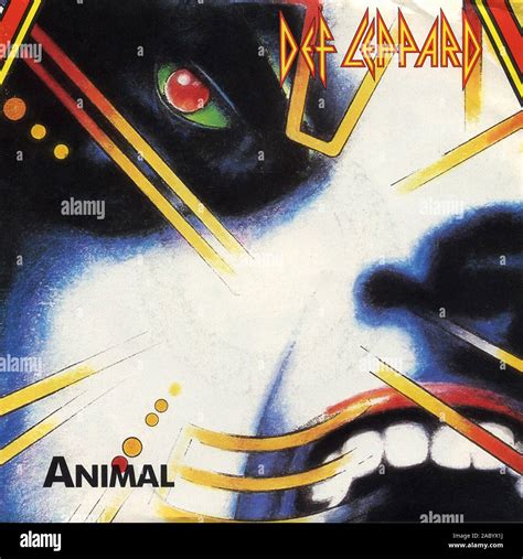 Def Leppard - Animal - Vintage vinyl album cover Stock Photo - Alamy