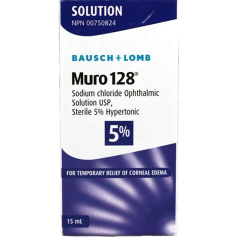 Our Pharmacy: Online Edition. MURO 128 SOLUTION 5% 15.00 ML